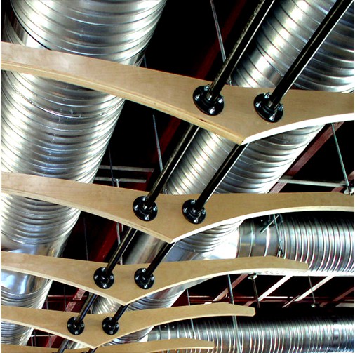 Chipotle, wood ceiling element