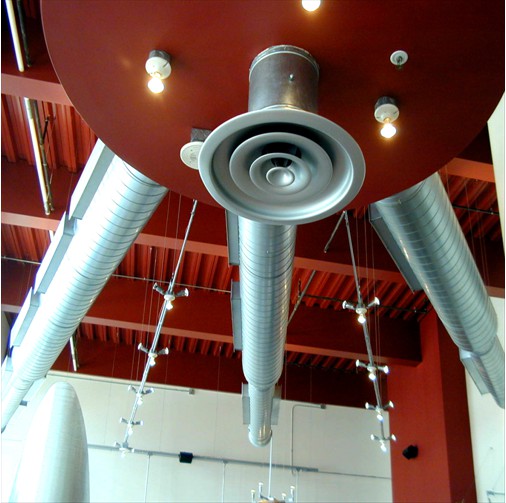 Chipotle, ceiling drum & ductwork, LODO Denver, CO